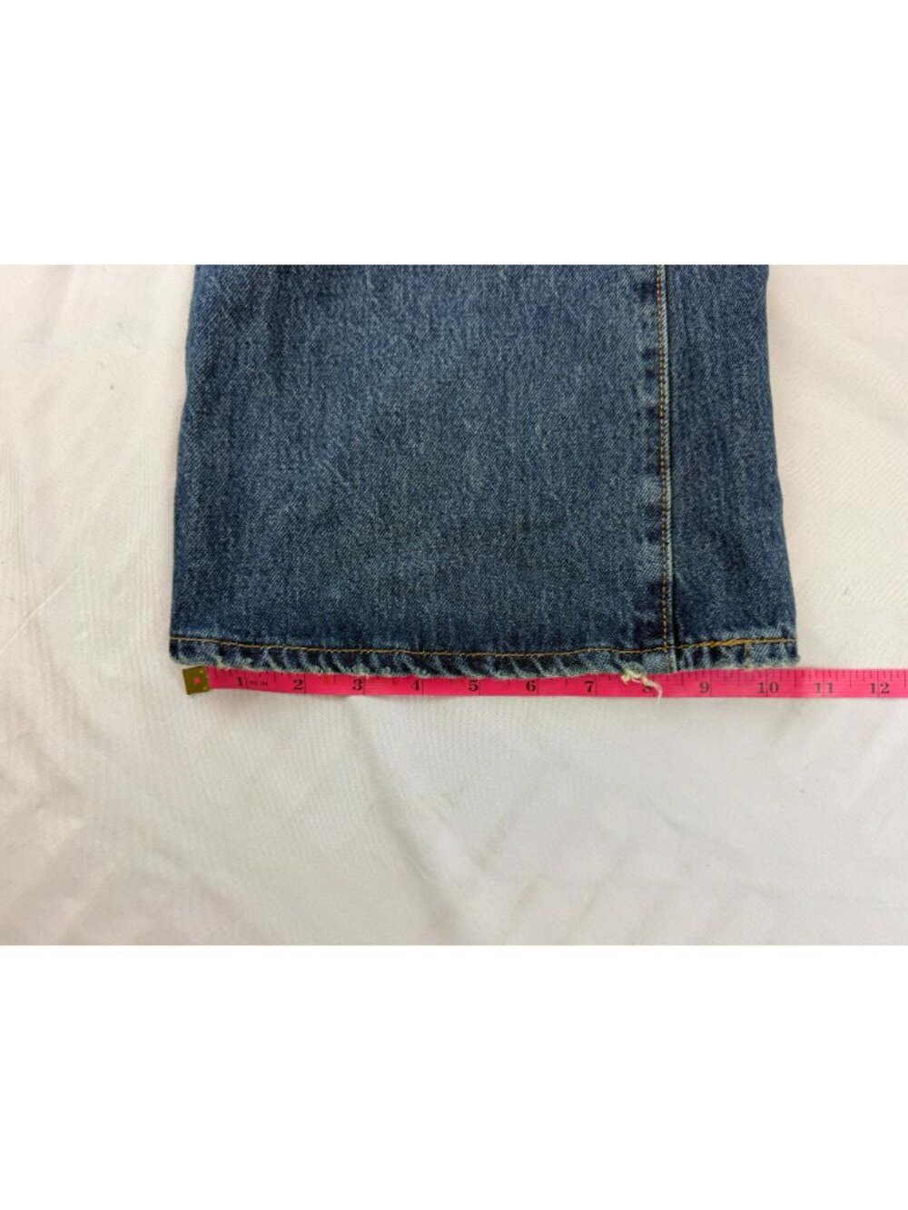 NWT Levis 94 Baggy Bootcut Jeans Womens 31 Blue Denim Mid Rise Irregular 31 Inse - Picture 13 of 13